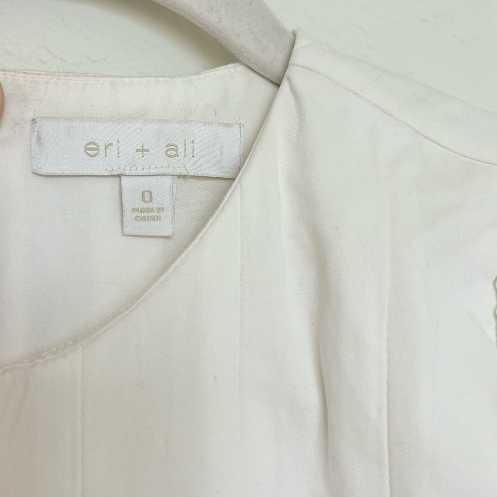 Eri + Ali Corset-Seamed Midi Dress in White - Picture 4 of 8